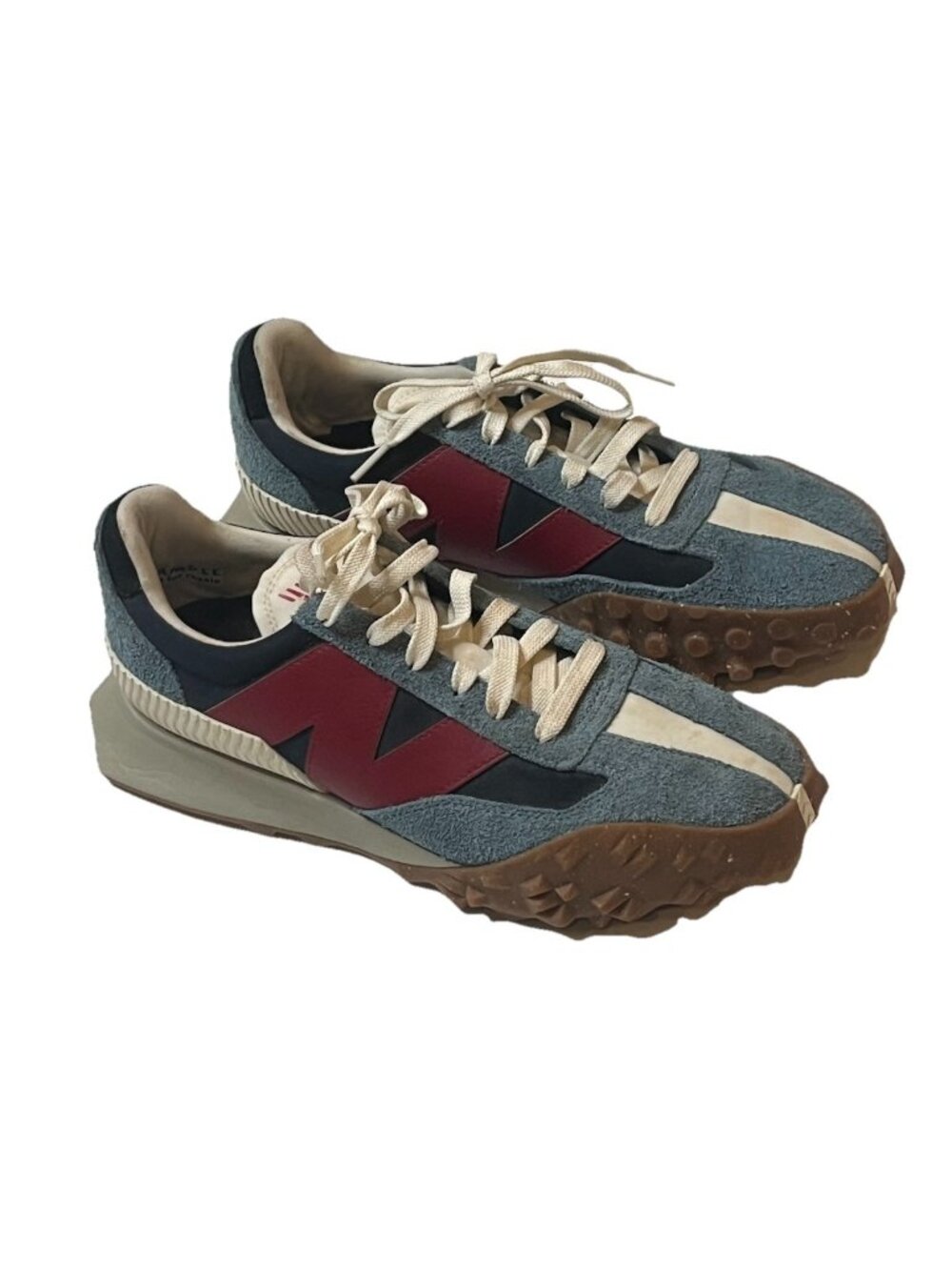 New Balance XC-72 Sample Sneakers Men's Approx Sz 10 Blue Burgundy Suede